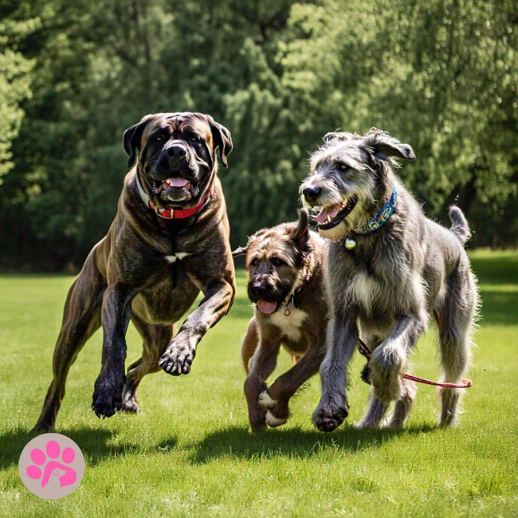 Challenges in training mastiffs and Irish wolfhounds: